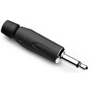 Jack konektor 3.5 mm Amphenol KM2P-AU zástrčka, rovná, černostříbrná, 1 ks, mono