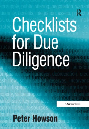 Checklists for Due Diligence