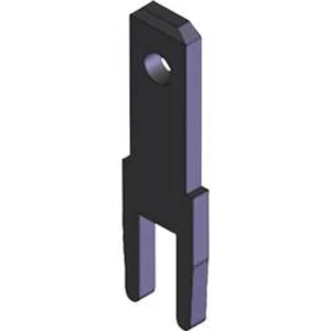 Faston zástrčka Vogt Verbindungstechnik 3785c08.68 2.8 mm x 0.8 mm, 180 °, bez izolace, kov, 100 ks