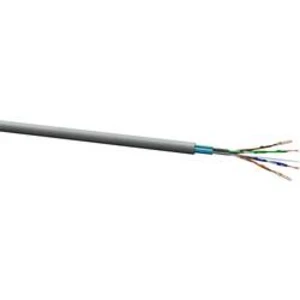 Ethernetový síťový kabel CAT 5e F/UTP VOKA Kabelwerk 102582-00, 4 x 2 x 0.13 mm², šedá, metrové zboží