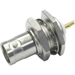 BNC zásuvka, vestavná vertikální Telegärtner J01001A1225, 50 Ω, 1 ks