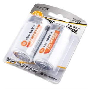 Batéria zinkochloridová GoGEN D, R20, blistr 2ks (R20ZINC2) batérie D (R20) • nenabíjacie • napätie 1,5 V • karbónové • vhodné do svietidiel, stolných