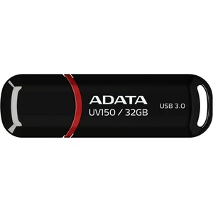 USB flash disk ADATA UV150 32GB (AUV150-32G-RBK) čierny USB flashdisk • kapacita 32 GB • rozhranie USB 3.2 Gen1 a nižšie • rýchlosť čítania 90 MB/s • 