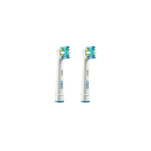 Náhradná kefka Oral-B EB25-2 biele/modré náhradné čistiace hlavice • 2 kusy • hlava Floss Action obsahuje vlákna MicroPulse • dôkladne odstraňujú plak