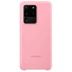 Kryt na mobil Samsung Silicon Cover na Galaxy S20 Ultra (EF-PG988TPEGEU) ružový zadný kryt na mobil • na telefóny Samsung Galaxy S20 Ultra • materiál: