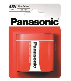 Batérie zinkovo-uhlíková Panasonic 4,5V, 3R12, blistr 1ks (3R12RZ/1BP) plochá batéria 4,5V (3R12) • nenabíjacia • napätie 4,5 V • zinkouhlíková • vhod