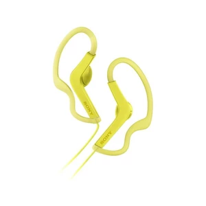 Slúchadlá Sony MDR-AS210 (MDRAS210Y.AE) žltá športové káblové slúchadlá za ucho • 13,5 mm reproduktory • citlivosť 104 dB/mW • impedancia 16 ohmov • r