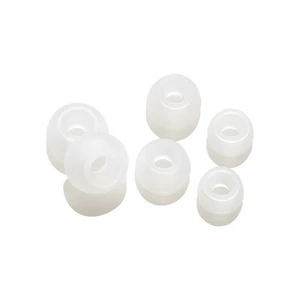 Príslušenstvo Vivanco silikonové pady pro mikrosluchátka, 6ks biele náhradné ušné koncovky • pre všetky značky slúchadiel • tri veľkosti - S (malé), M