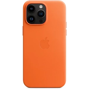 Apple kožený kryt Leather Case MagSafe pro Apple iPhone 14, orange