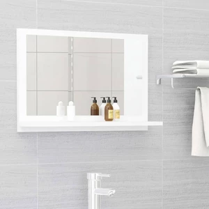 Bathroom Mirror White 23.6"x4.1"x14.6" Chipboard