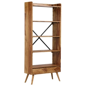 Bookcase 75x30x170 cm solid sheesham wood