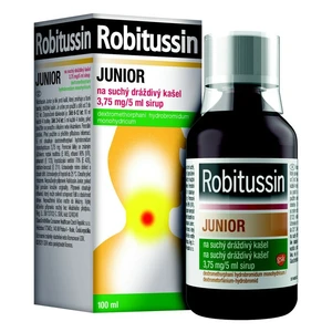 ROBITUSSIN Junior na suchý a dráždivý kašel sirup 100 ml 3.75mg/5ml