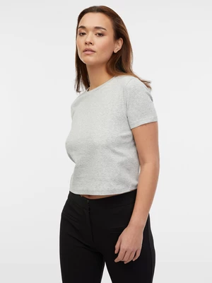 Orsay Světle šedé dámské žíhané basic tričko - Dámské