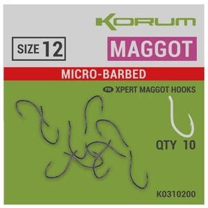 Korum háčiky xpert maggot barbed - #14