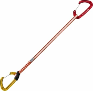 Climbing Technology Fly-Weight EVO Long Set DY Quickdraw Red/Gold Wire Straight Gate 35.0 Mosquetón de escalada