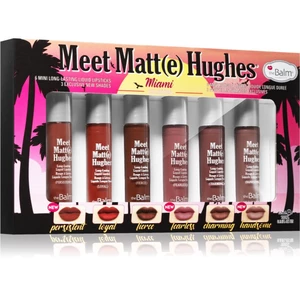 theBalm Meet Matt(e) Hughes Mini Kit Miami sada tekutých rtěnek (pro dlouhotrvající efekt)