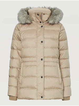 Beige Women's Down Winter Jacket Tommy Hilfiger - Women