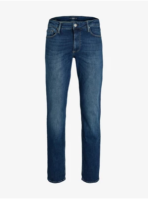 Dark Blue Mens Slim Fit Jeans Jack & Jones Clark - Men