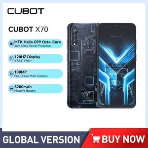 Cubot X70 Rugged Smartphones 6.583 Inch FHD Screen Helio G99 12GB+256GB Android 13 Mobile Phones 100MP Triple Camera 5200mAh NFC