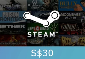 Steam Gift Card S$30 SGD Activation Code