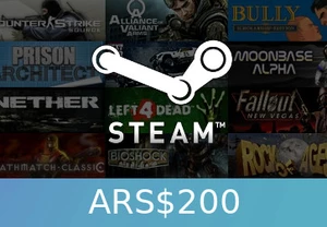 Steam Wallet Card ARS$200 Global Activation Code