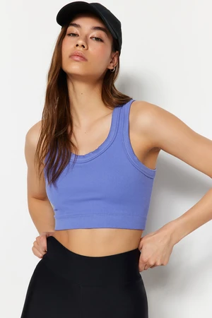 Trendyol Blue Seamless/Seamless Light Support/Shaping Sports Bra