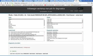 Ross-Tech VIS - online databáze diagnostických postupů pro koncern VW