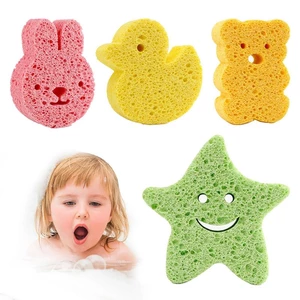 Natural Body Sponge Body Bathing Toddler Shower Sponge Cute Shapes Soft Shower Sponges Body Bath Sponge For Boys And Girls
