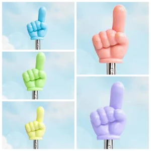 Retractable Reading Guide Pointer Anti-slip Finger Shape Teaching Pointer Stick Portable Telescopic