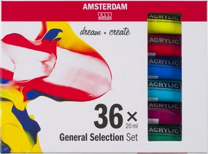 Amsterdam Ensemble de peintures acryliques 36 x 20 ml