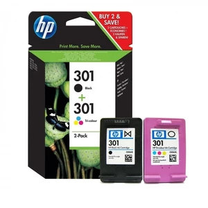 HP 301 N9J72AE čierna/farebná (black/color) originálna cartridge