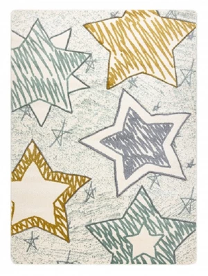 Dětský kusový koberec Petit Stars green-120x170