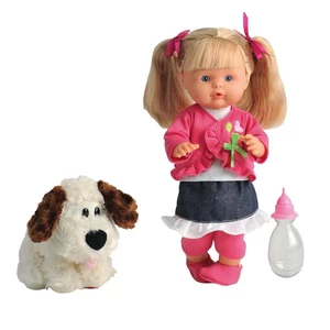 Bábika Nena hovoriaca 36 cm so psíkom
