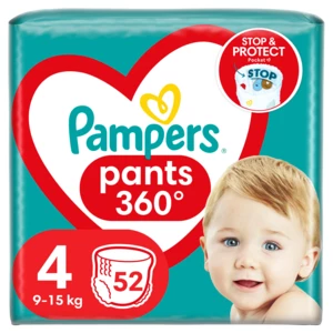 Pampers Active Baby Pants Kalhotkové plenky vel. 4, 9-15 kg, 52 ks