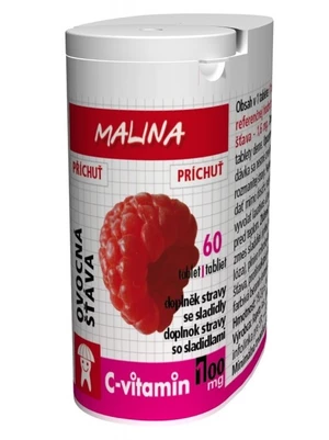Pangamin Rapeto C-Vitamin 100 mg - Malina se sukralózou 60 tablet