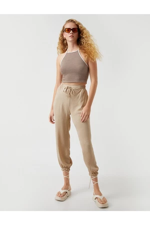 Koton Tie Waist Trousers With Pockets