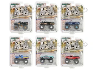 "Kings of Crunch" Set of 6 Monster Trucks Series 14 1/64 Diecast Model Trucks by Greenlight