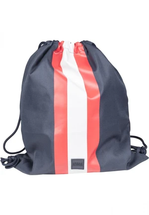 Striped gymnastics bag nautical/fiery red/white