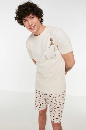 Férfi pizsama szett Trendyol Patterned