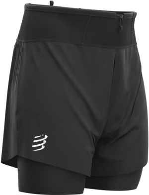 Compressport Trail 2-in-1 Short Black M Pantalones cortos para correr