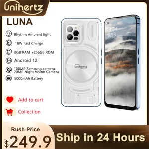 Unihertz Luna Smartphone Rhythm Ambient Light 8GB 256GB 108MP G99 Mobile Phone Night Vision Cellphones