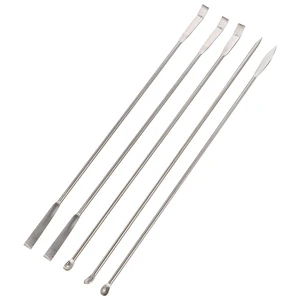 5 Mixing Spatula Laboratory Spatula Spoon Stainless Steel Scoop Laboratory Scoop Reagent Spoon Laboratory Micro Spatula