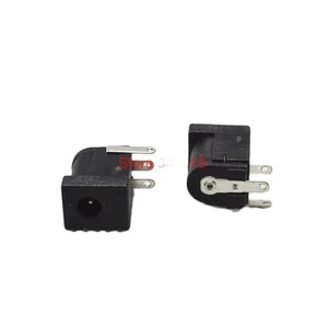 20PCS DC-005 DC power socket 5.5-2.1mm DC005 3PINS DIP TYPE COPPER FEET / heat-resistant ROHS Free shipping