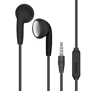 New 3.5mm In-Line Wired Earphone Multi-Color Flat Ear Phone Accessories Earplugs Subwoofer Wire-Controlled Music Earphones