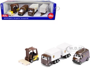 "UPS Logistics" Set of 3 Pieces Diecast Models by Siku