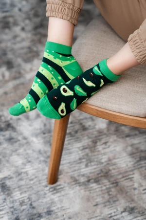 Avocado socks 034-A023 Dark green Dark green