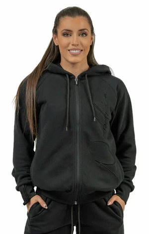 Nebbia Classic Zip-Up Hoodie INTENSE Signature Black M Hanorac pentru fitness