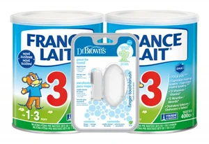 FRANCE LAIT 3 2X400G + DR.BROWS PRST MASAZ KEFKA