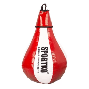 Boxovací pytel SportKO GP1 24x40cm / 5kg  bílo-červená