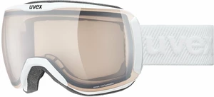 UVEX Downhill 2100 V White Mat/Variomatic Mirror Silver Occhiali da sci